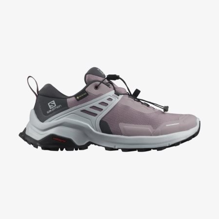 Salomon X RAISE GORE-TEX Womens Hiking Shoes Brown UK JXHF